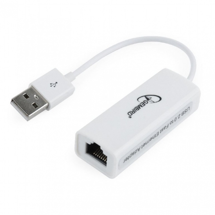 Imagine Adaptor USB 2.0 la RJ 45 10/100Mbps, Gembird NIC-U2-02